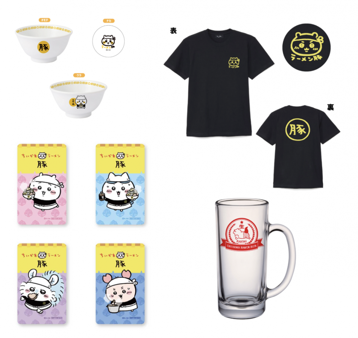 Chiikawa  東京涉谷  拉麵店  期間限定  商品  衫  杯   毛巾 